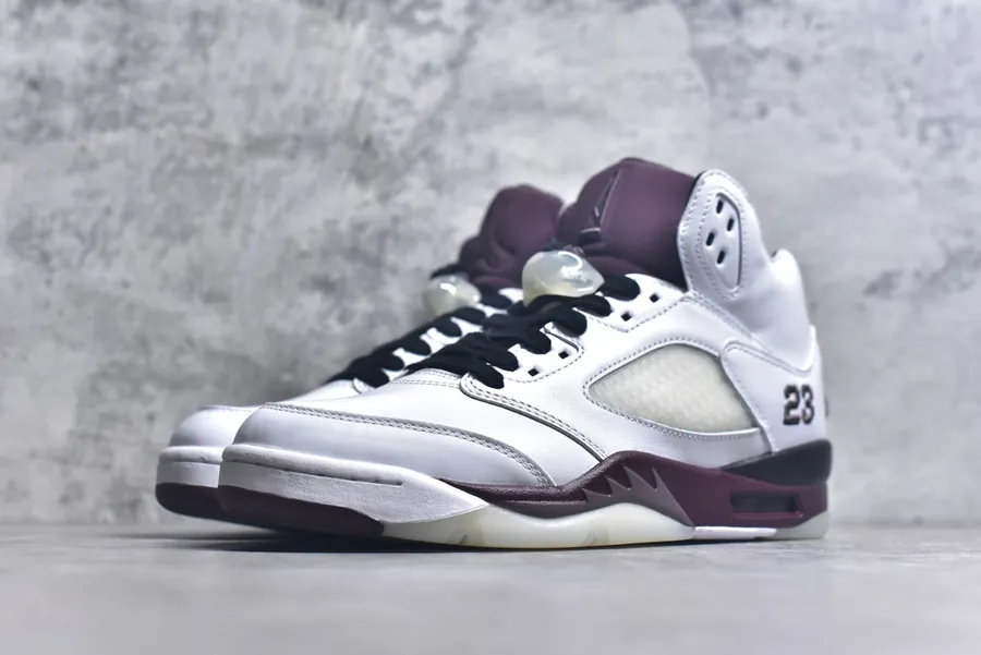 Ma Maniére x Air Jordan AJ5 Burgundy Crush