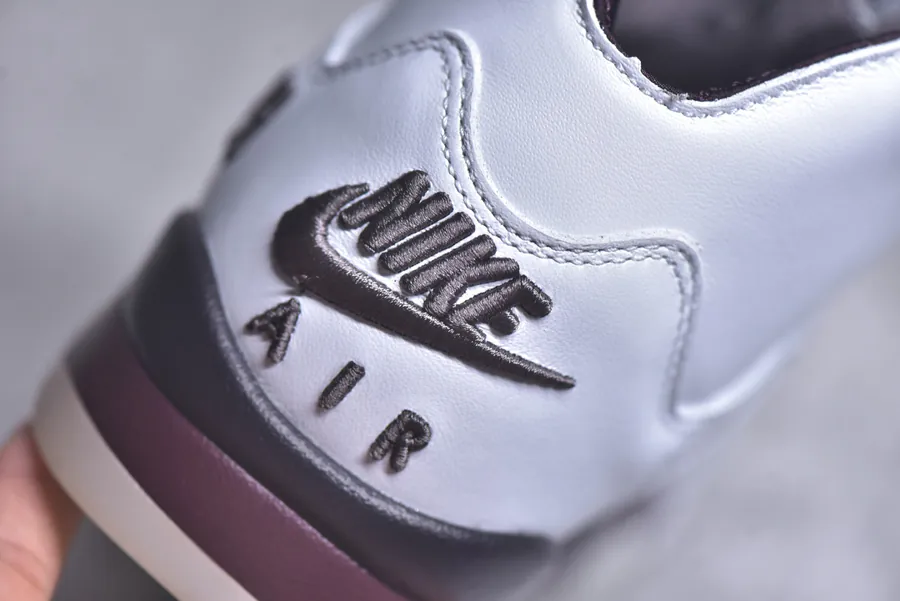 Ma Maniére x Air Jordan AJ5 'Burgundy Crush' Authentic Replica