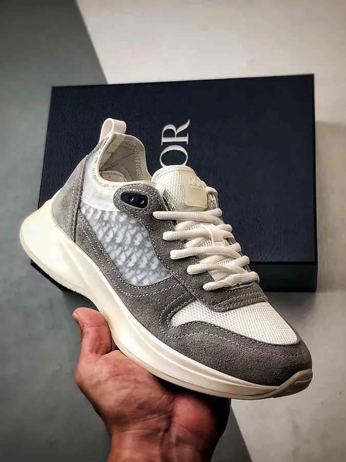 Dior B25 Oblique Runner Sneaker Grey