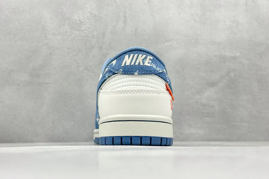 OG Version SC Nike SB Dunk Low Sup Collaboration Blue Calfskin Sneaker