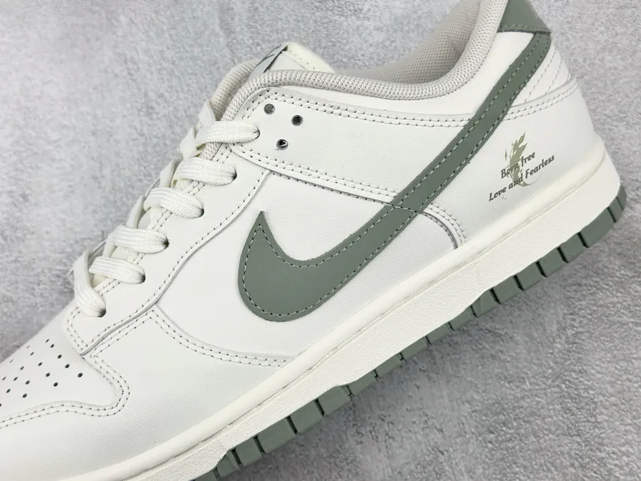 Nike Dunk Heart of Hope in Ivory and Green