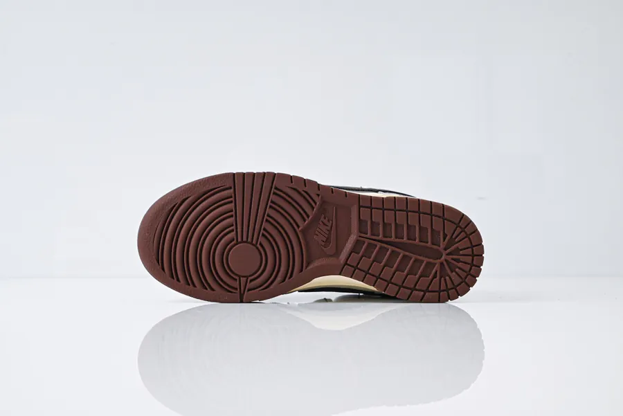 Nike Dunk Low in Brown with Cracked Grid Pattern