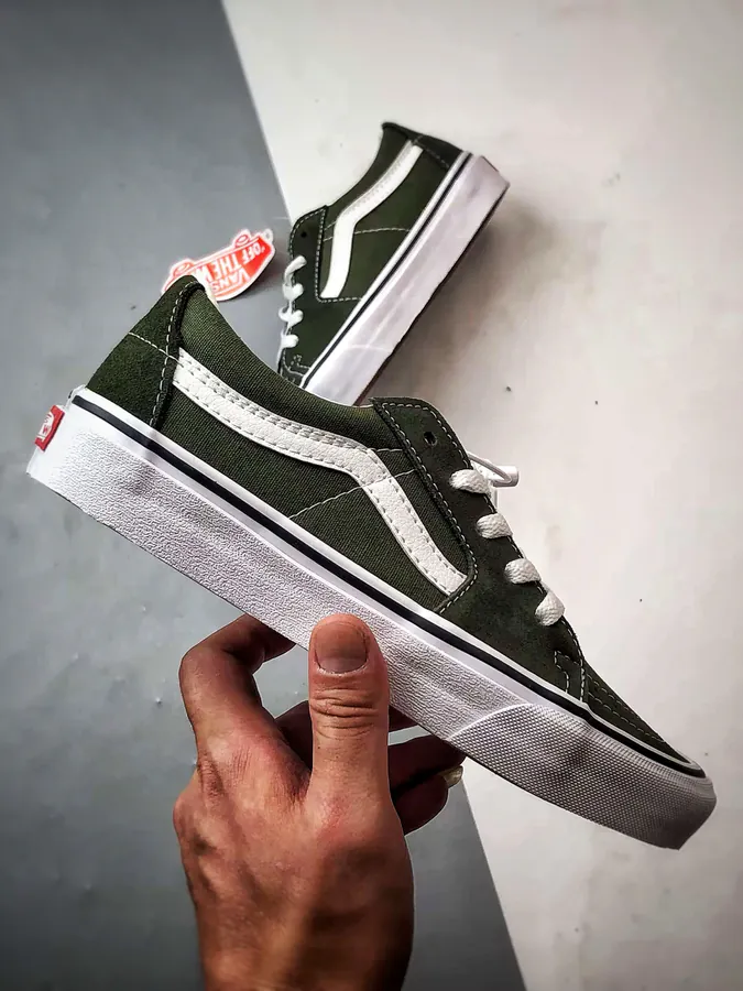 Vans SK8 Low Green Canvas Sneaker