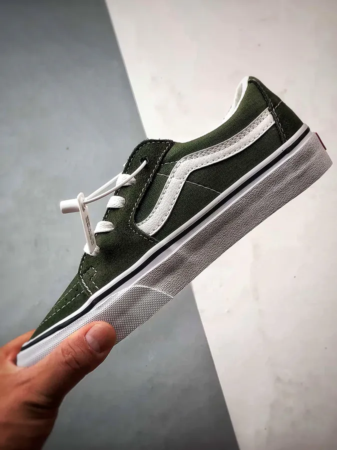 Vans SK8 Low Green Canvas Sneaker