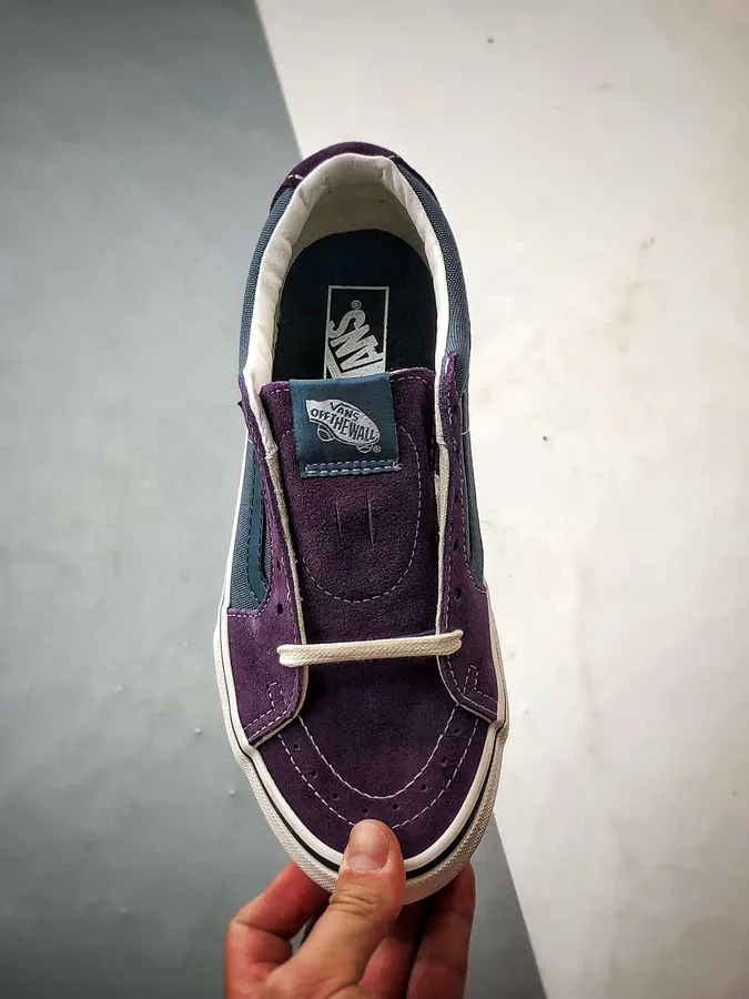 Vans SK8 Low Blue Purple Patchwork Low Top Sneaker