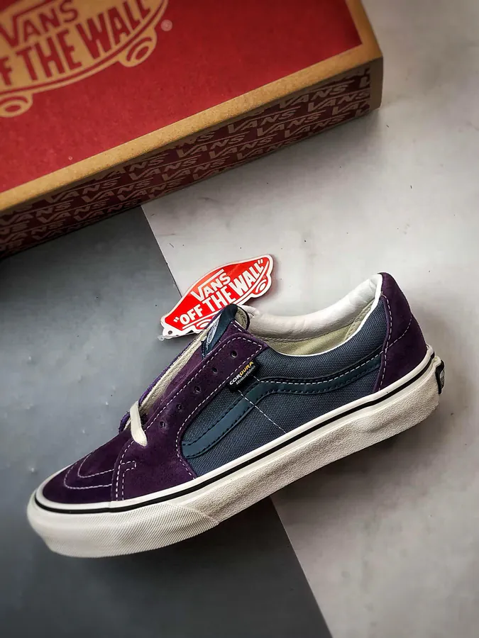 Vans SK8 Low Blue Purple Patchwork Low Top Sneaker