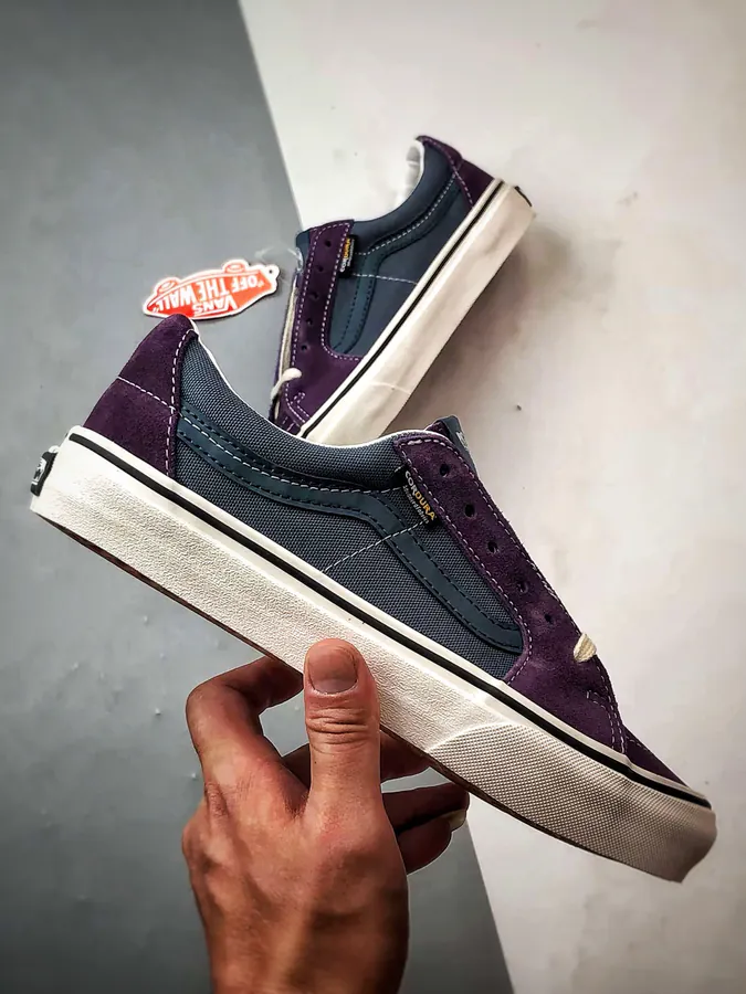 Vans SK8 Low Blue Purple Patchwork Low Top Sneaker