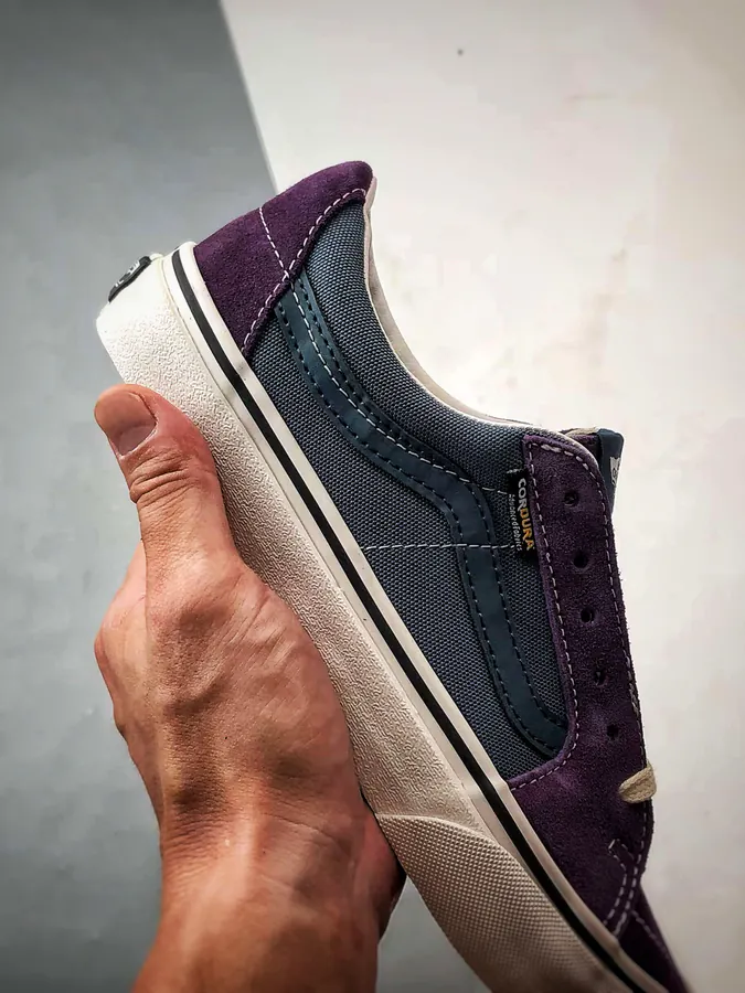 Vans SK8 Low Blue Purple Patchwork Low Top Sneaker