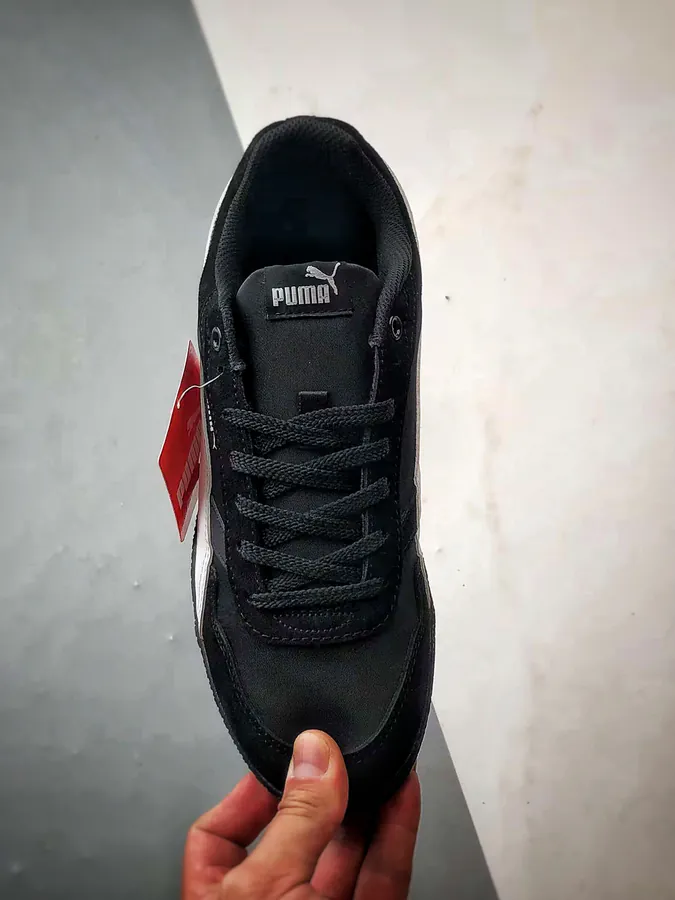 Bella Donna Retro Sporty Sneaker in Black and White