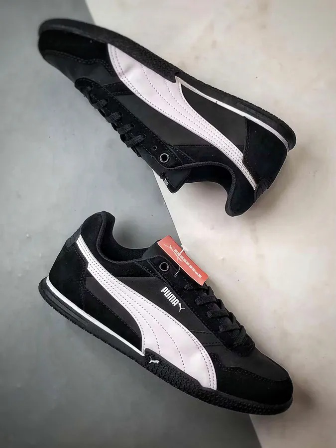 Bella Donna Retro Sporty Sneaker in Black and White