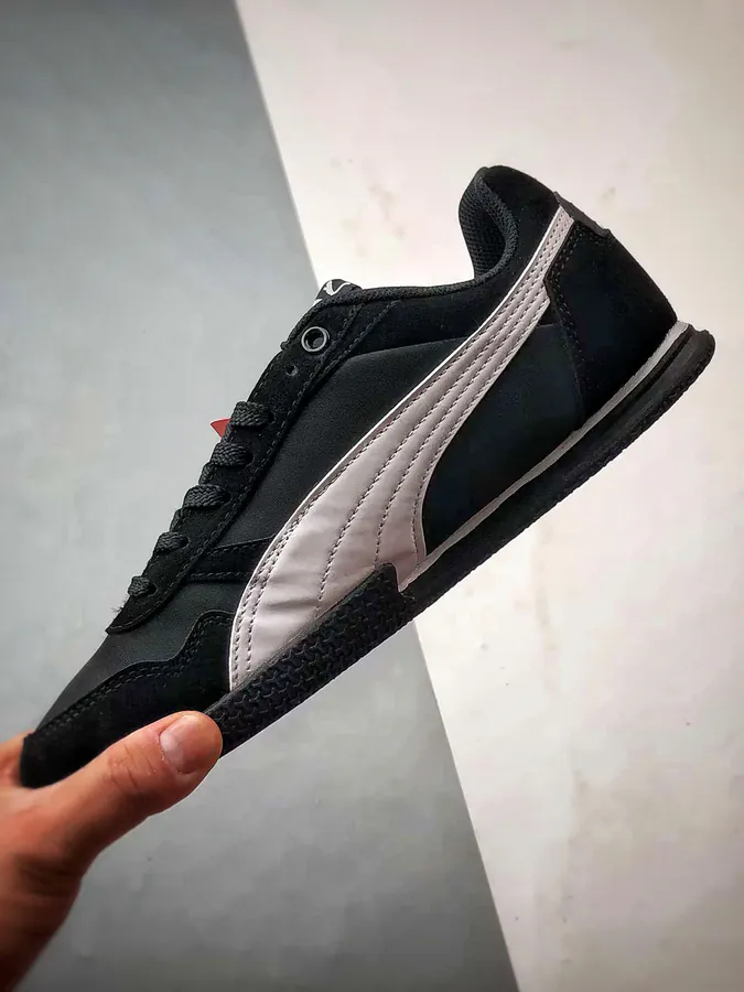 Bella Donna Retro Sporty Sneaker in Black and White