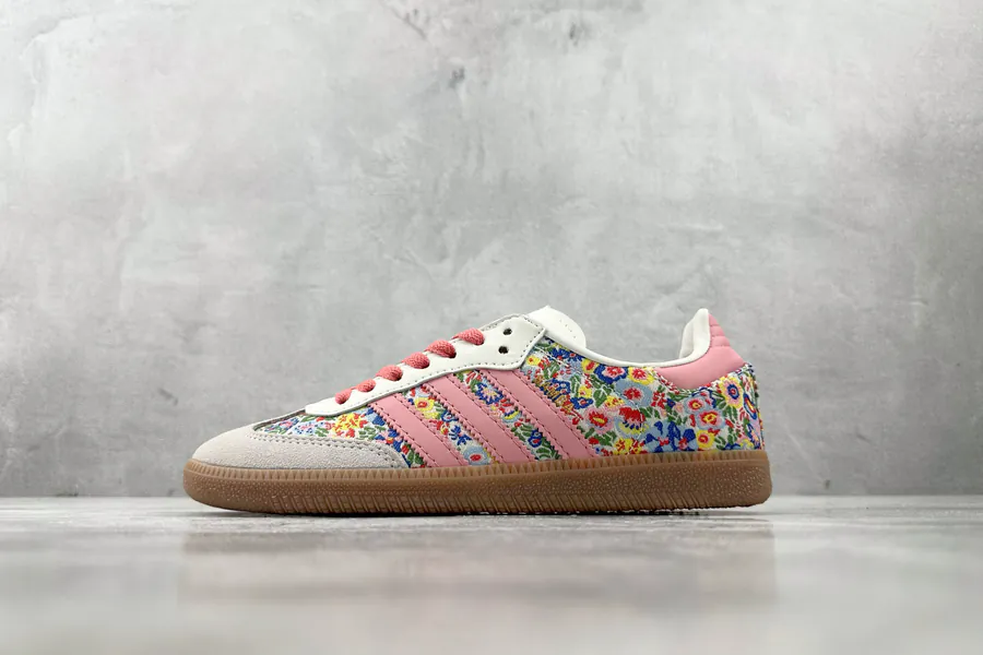 Liberty London x Adidas Originals Samba OG in Gray Pink