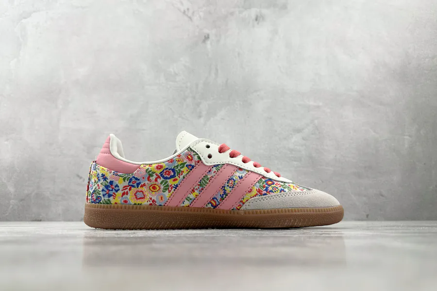 Liberty London x Adidas Originals Samba OG in Gray Pink