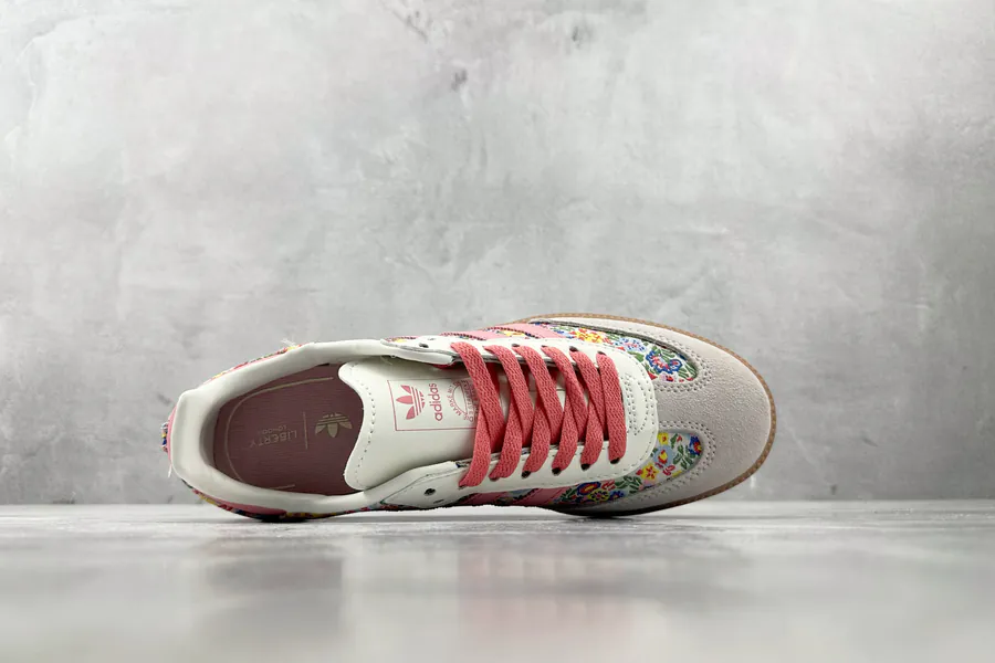 Liberty London x Adidas Originals Samba OG in Gray Pink