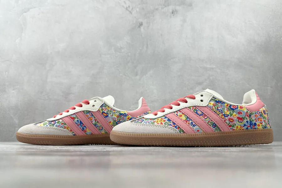 Liberty London x Adidas Originals Samba OG in Gray Pink