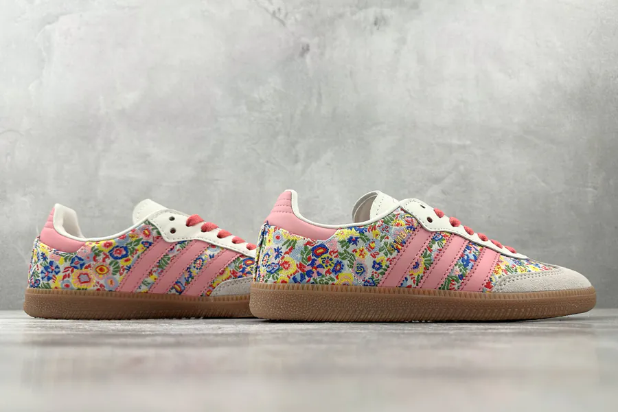 Liberty London x Adidas Originals Samba OG in Gray Pink
