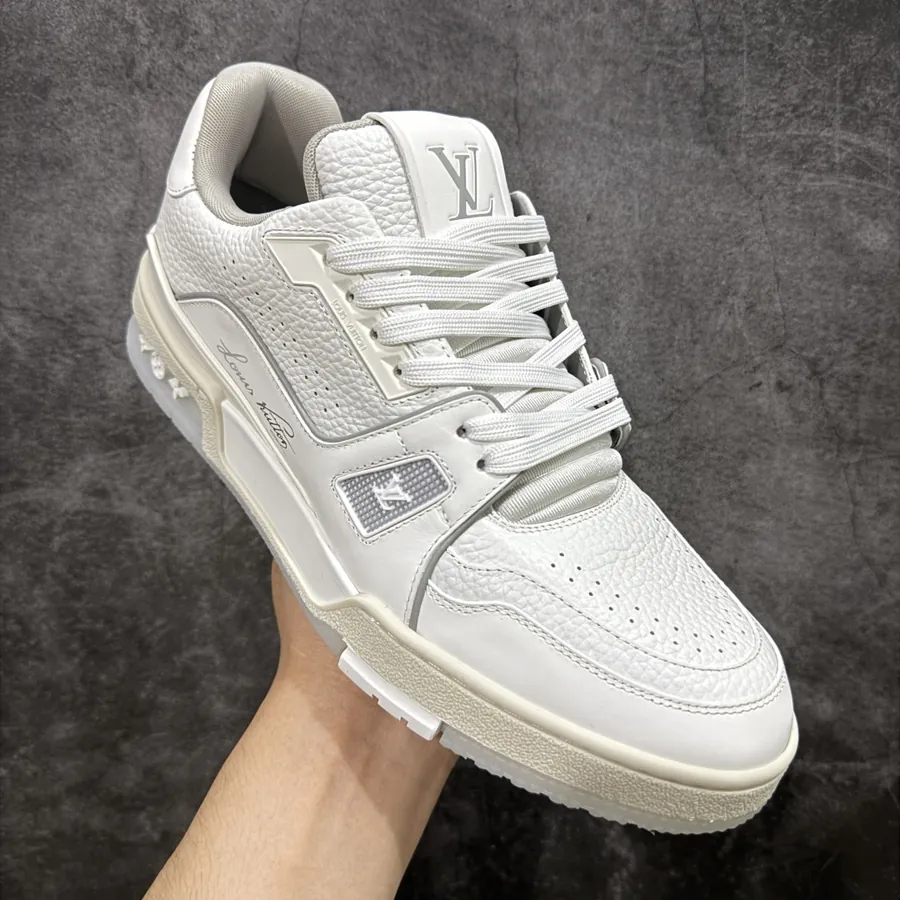 LV Trainer White Cement, Semi Handmade