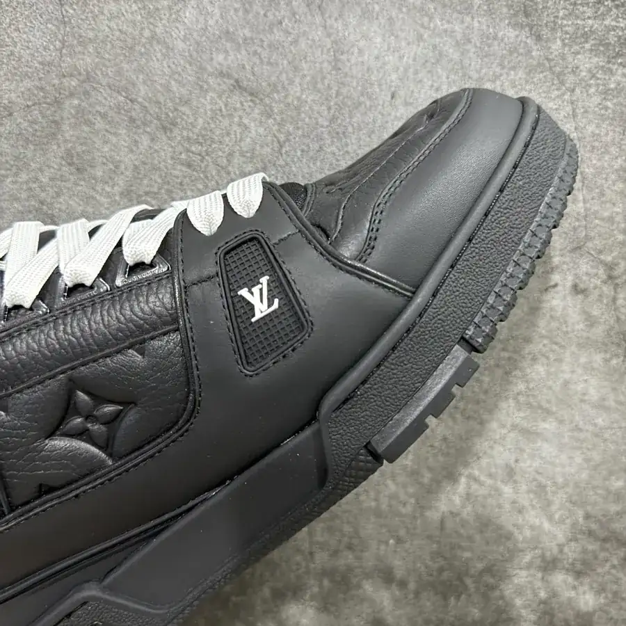 LV Trainer Black Grained Calfskin