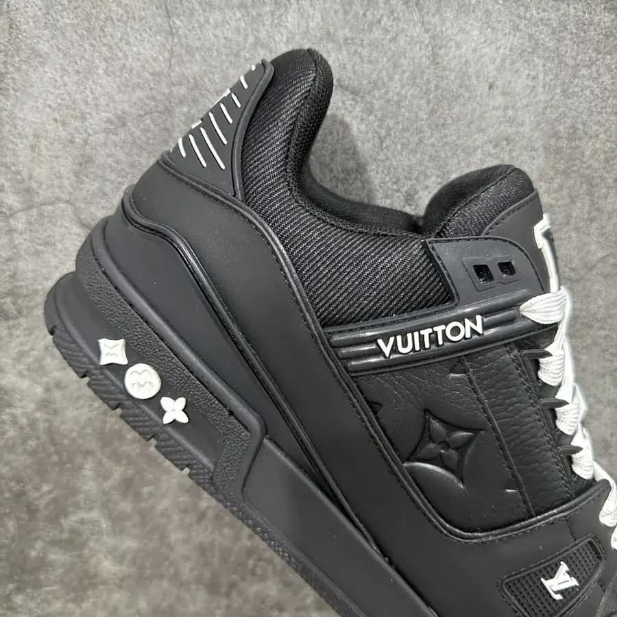 LV Trainer Black Grained Calfskin