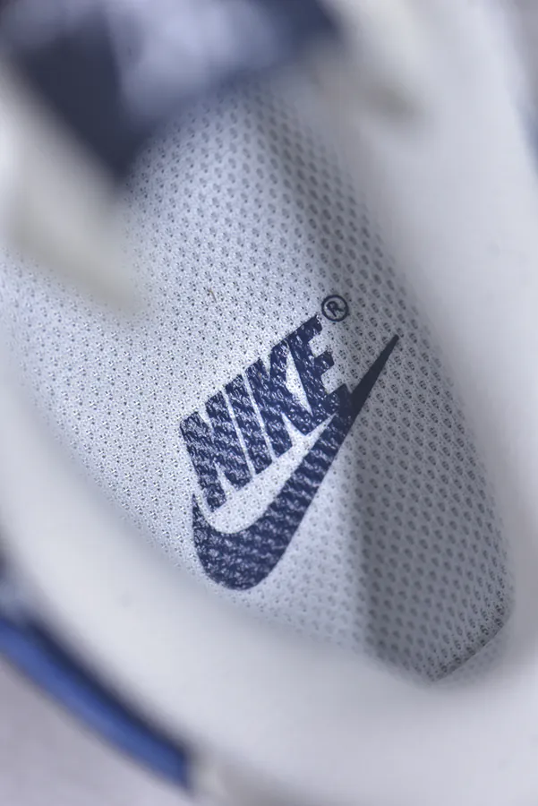 NK Air Force 107 Low White Blue White Suede Low Sneakers