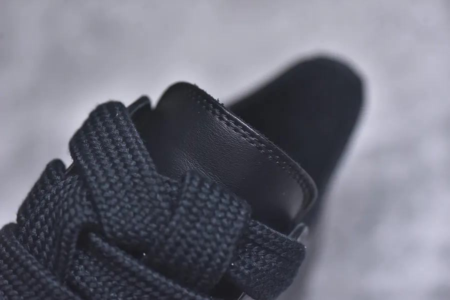 RO Drksh Low Top Leather Sneaker in Black