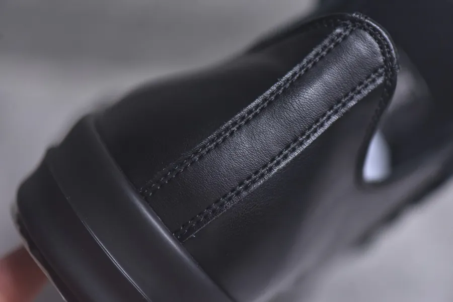 RO Drksh Low Top Leather Sneaker in Black