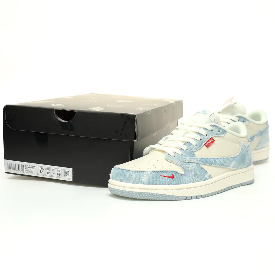 Travis Scott x Air 1 Low OG SP Exclusive Denim Sneaker
