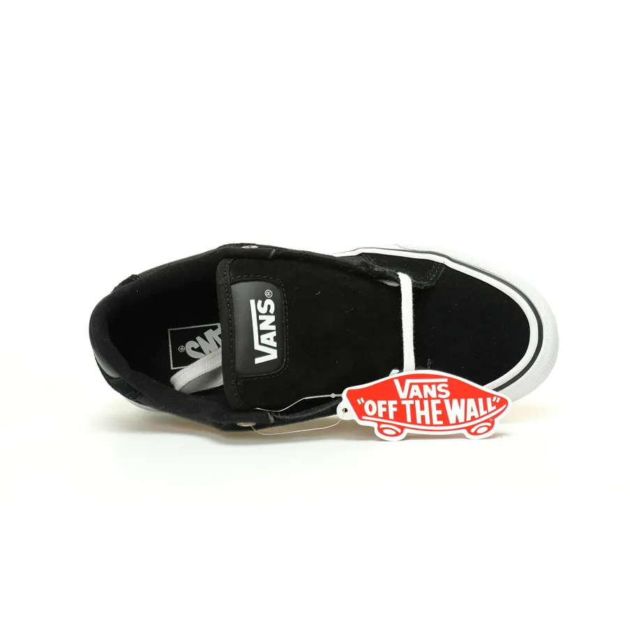 Vans Old Skool Faulkner Black White Retro Suede Slip On Skate Shoes