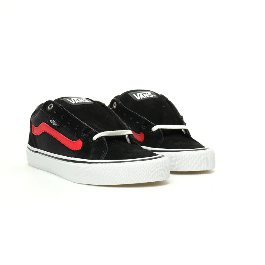 Vans Old Skool Faulkner Black White Retro Suede Slip On Skate Shoes