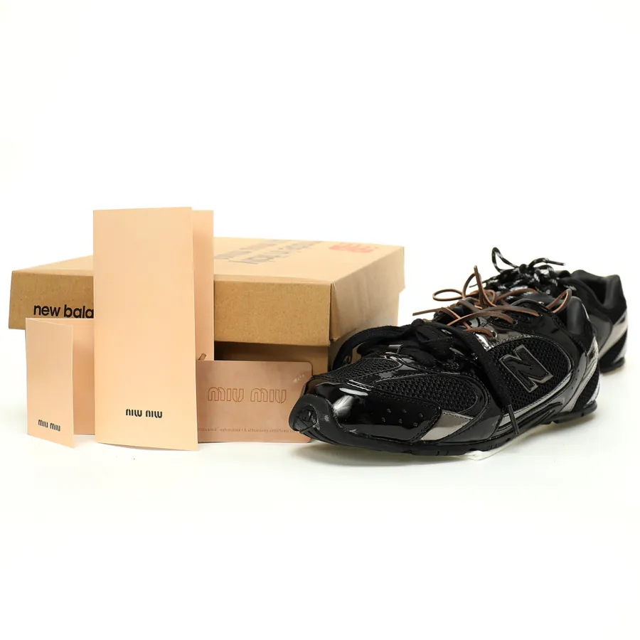 Miu Miu x New Balance 530 SL Leather Sneakers