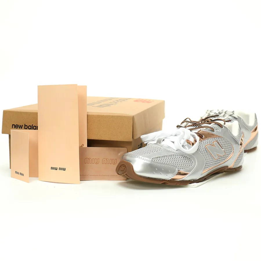 Miu Miu x New Balance 530 SL Leather Sneakers