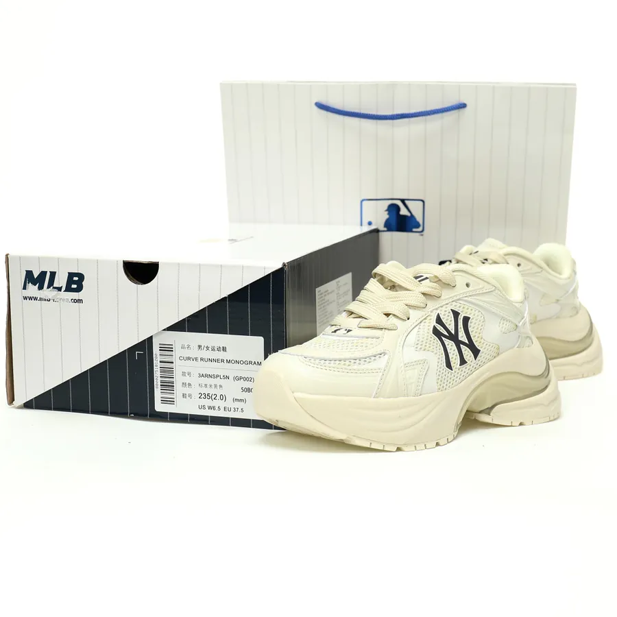 MLB Chunky Curve Mesh Sneaker Vintage Style