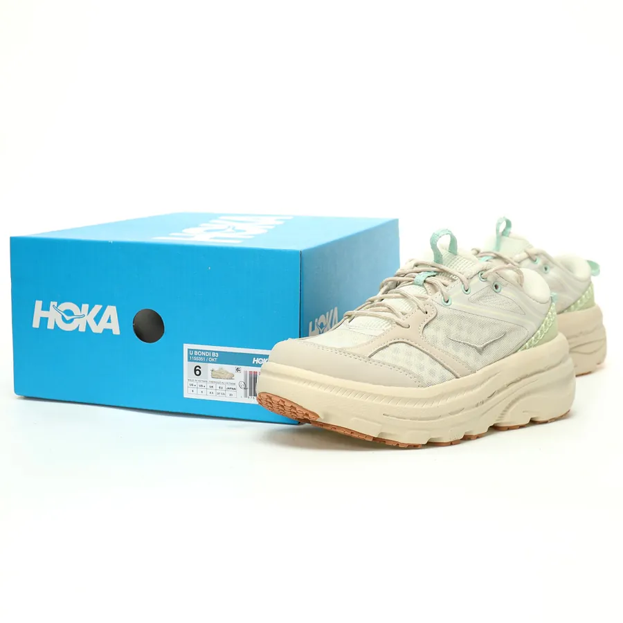 HOKA ONE ONE Bondi B3 Low Sandymint Green, Low Cut Lightweight Running Shoes