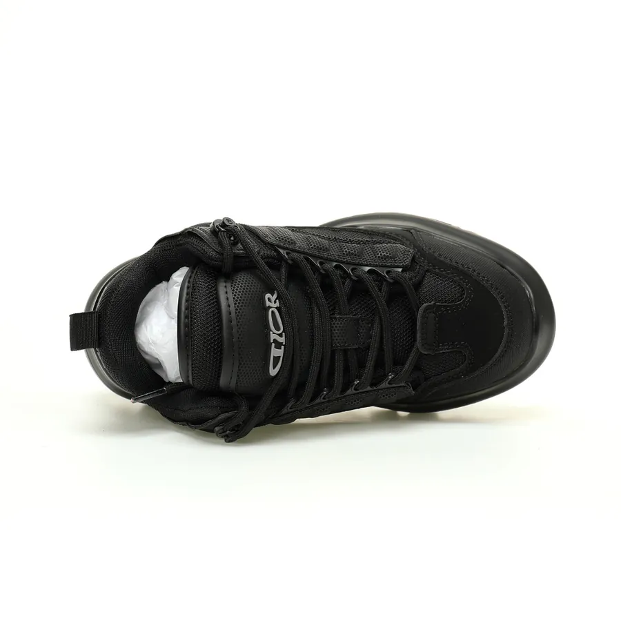 DIO Men's Sneaker Snow Derby Series, Dad Style, Full Black