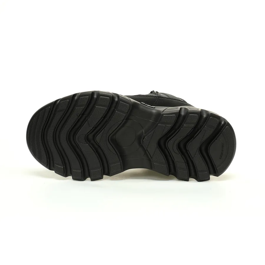 DIO Men's Sneaker Snow Derby Series, Dad Style, Full Black