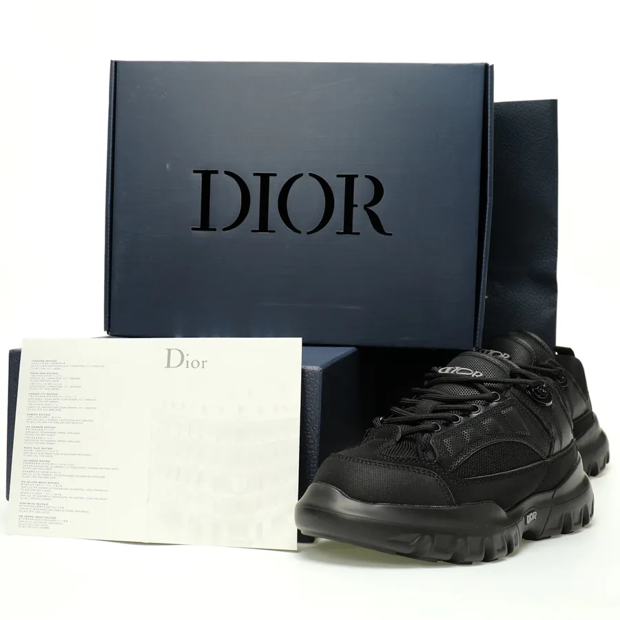 DIO Men's Sneaker Snow Derby Series, Dad Style, Full Black