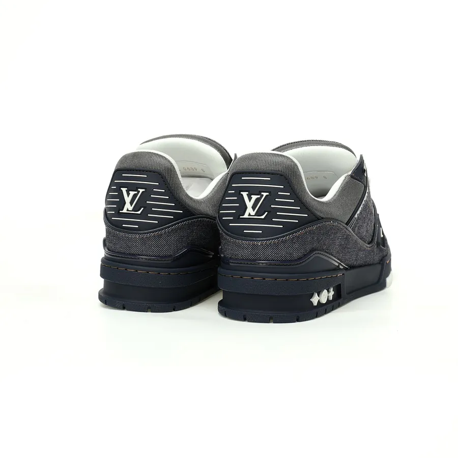 Louis Vuitton Trainer Sneaker Low in Denim Monogram