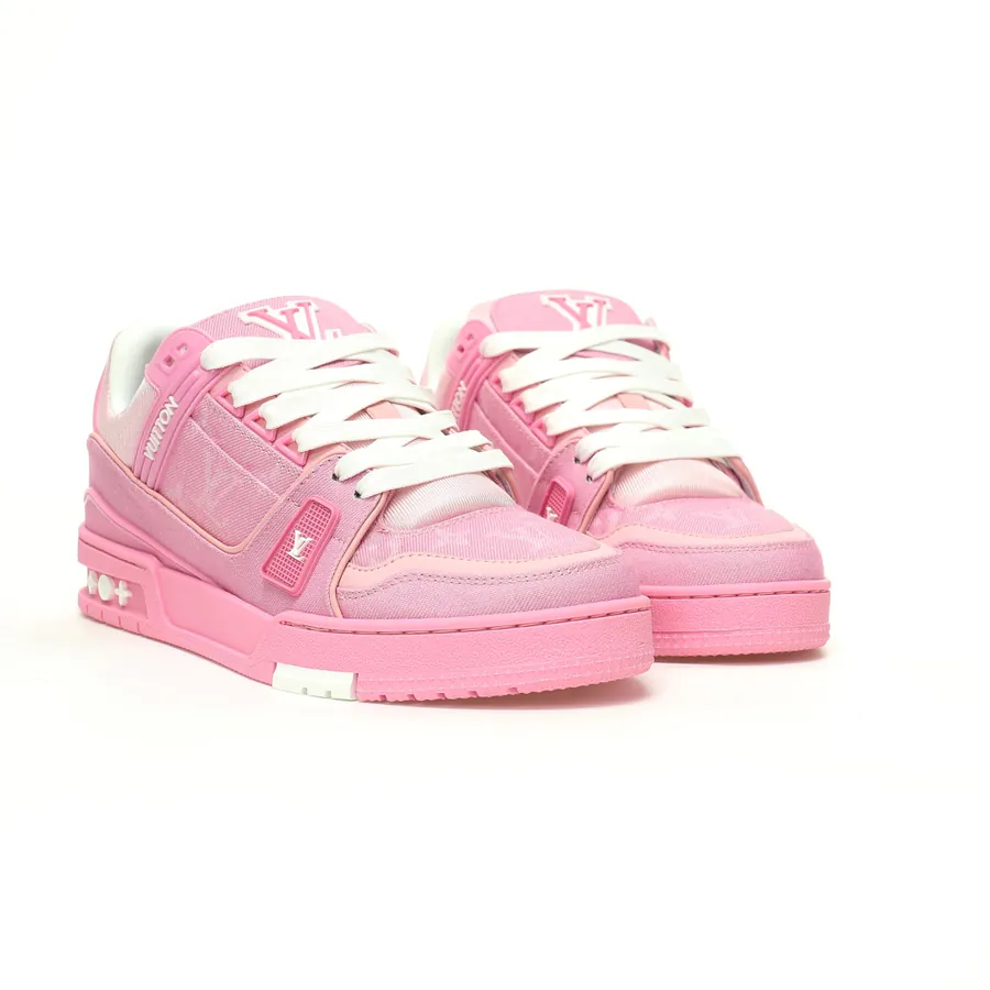 Louis Vuitton Trainer Sneaker Low Monogram Denim