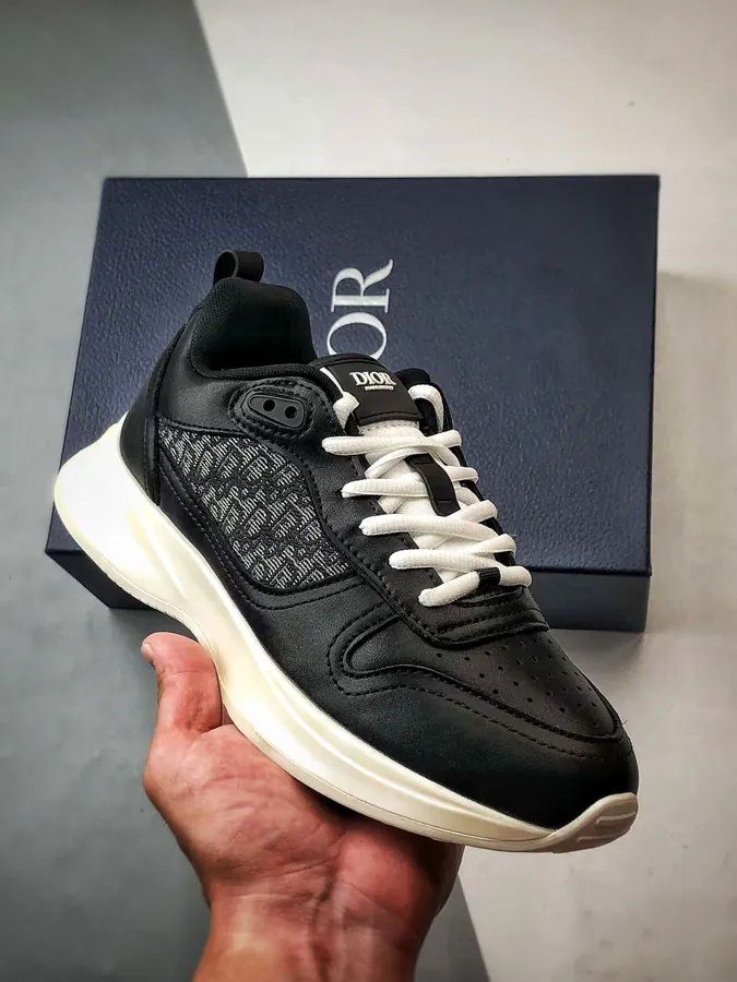 Dior B25 Oblique Runner Low Sneaker Black