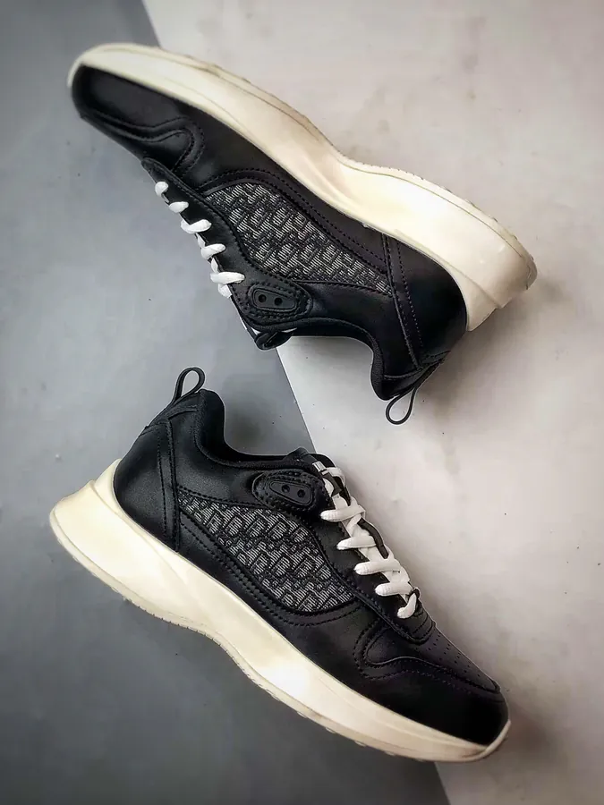 Dior B25 Oblique Runner Low Sneaker Black