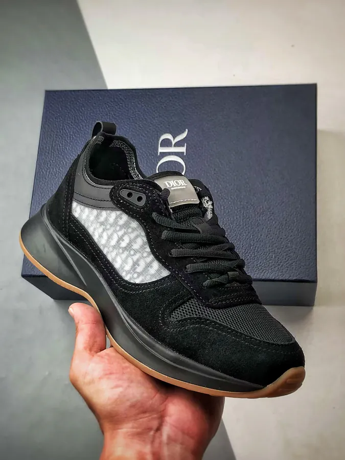 Dior B25 Oblique Runner Sneaker Black