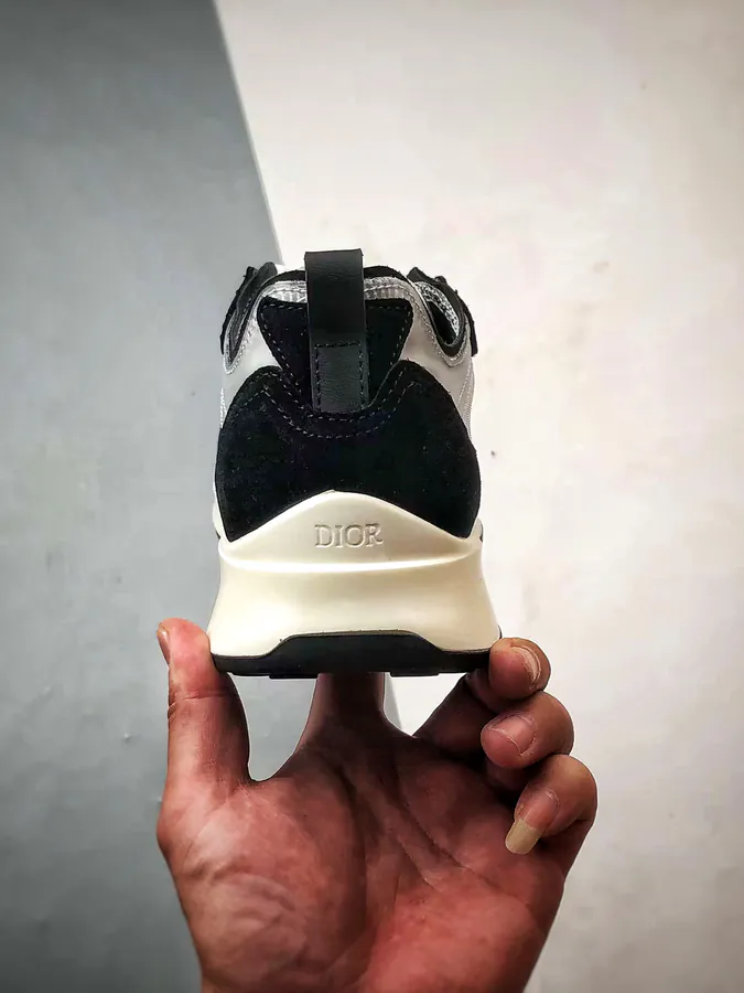 Dior B25 Oblique Runner Sneaker Black and White