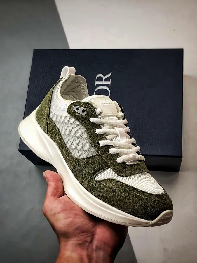 Dior B25 Oblique Runner Sneaker Green