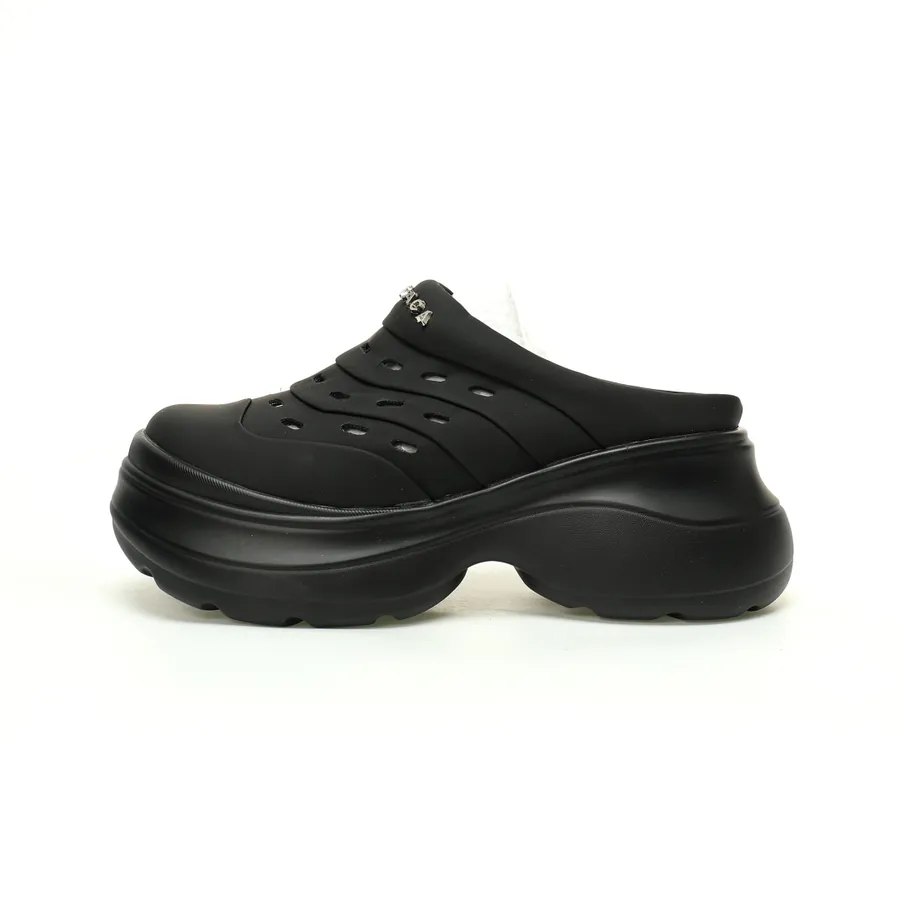 GG CC Mule Sandals Full Black Summer Style