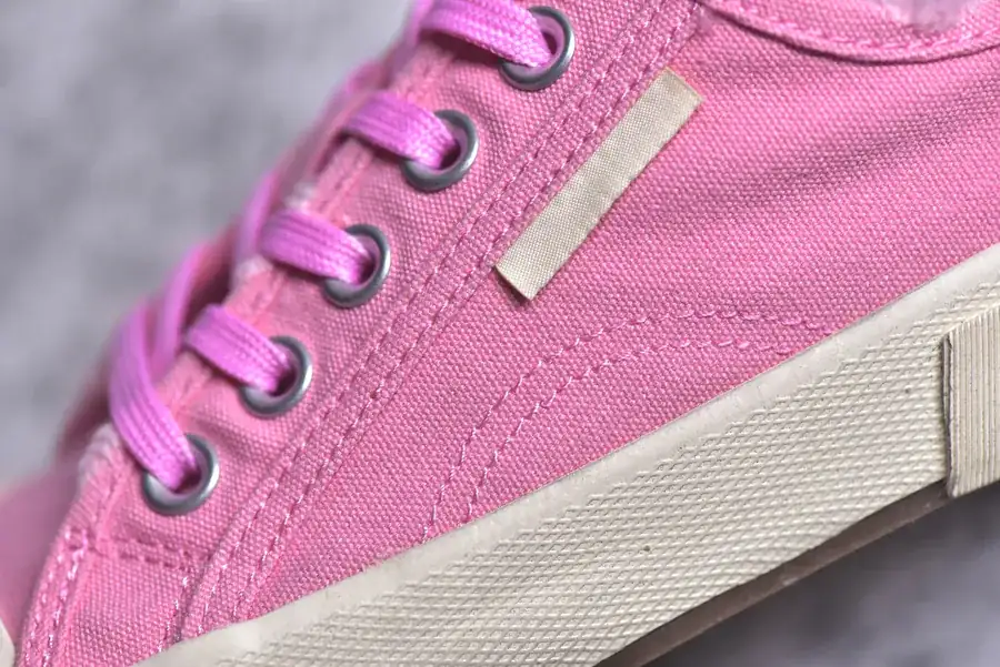 BALENCIAGA Paris Worn Effect Canvas Low Sneaker