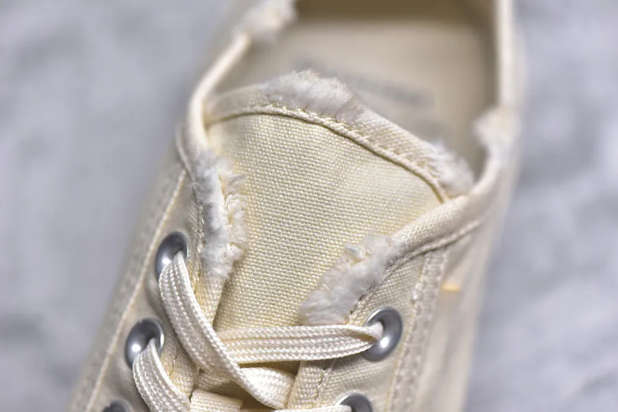 BALENCIAGA Paris Worn In Canvas Low Top Sneaker