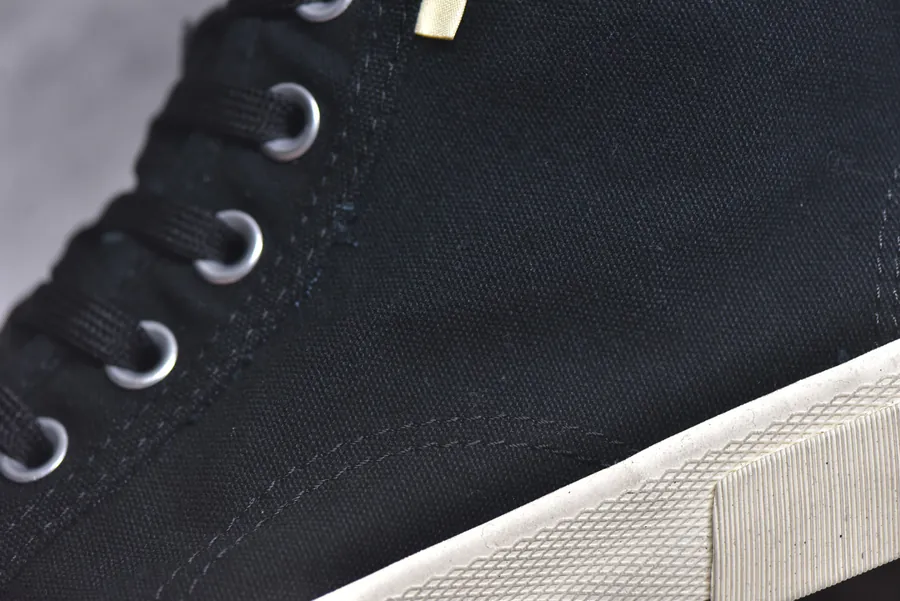 BALENCIAGA Paris Worn Effect Canvas Low Top Sneakers