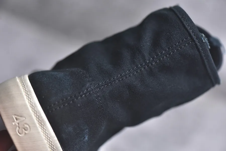 BALENCIAGA Paris Worn Effect Canvas Low Top Sneakers
