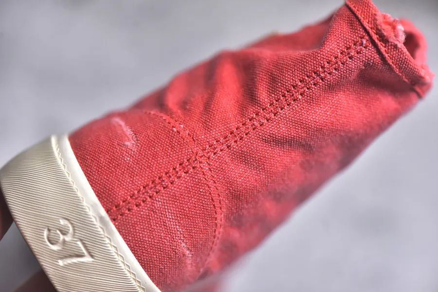 BALENCIAGA Paris Worn Effect Canvas Low Top Sneakers