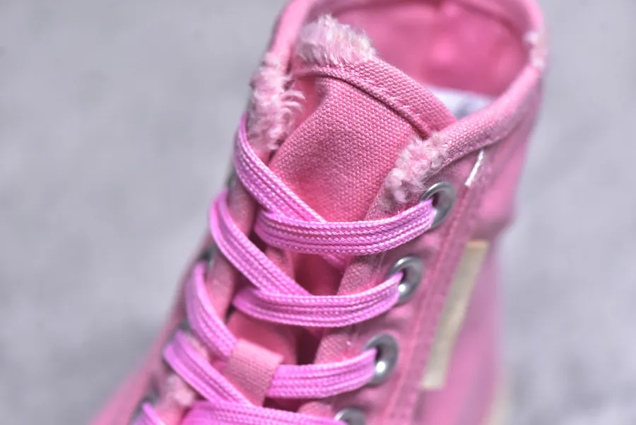 BALENCIAGA Paris Worn Effect Canvas Low Top Sneaker